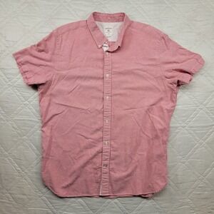 Gap The Modern Oxford Coral short sleeve dress shirt size XL